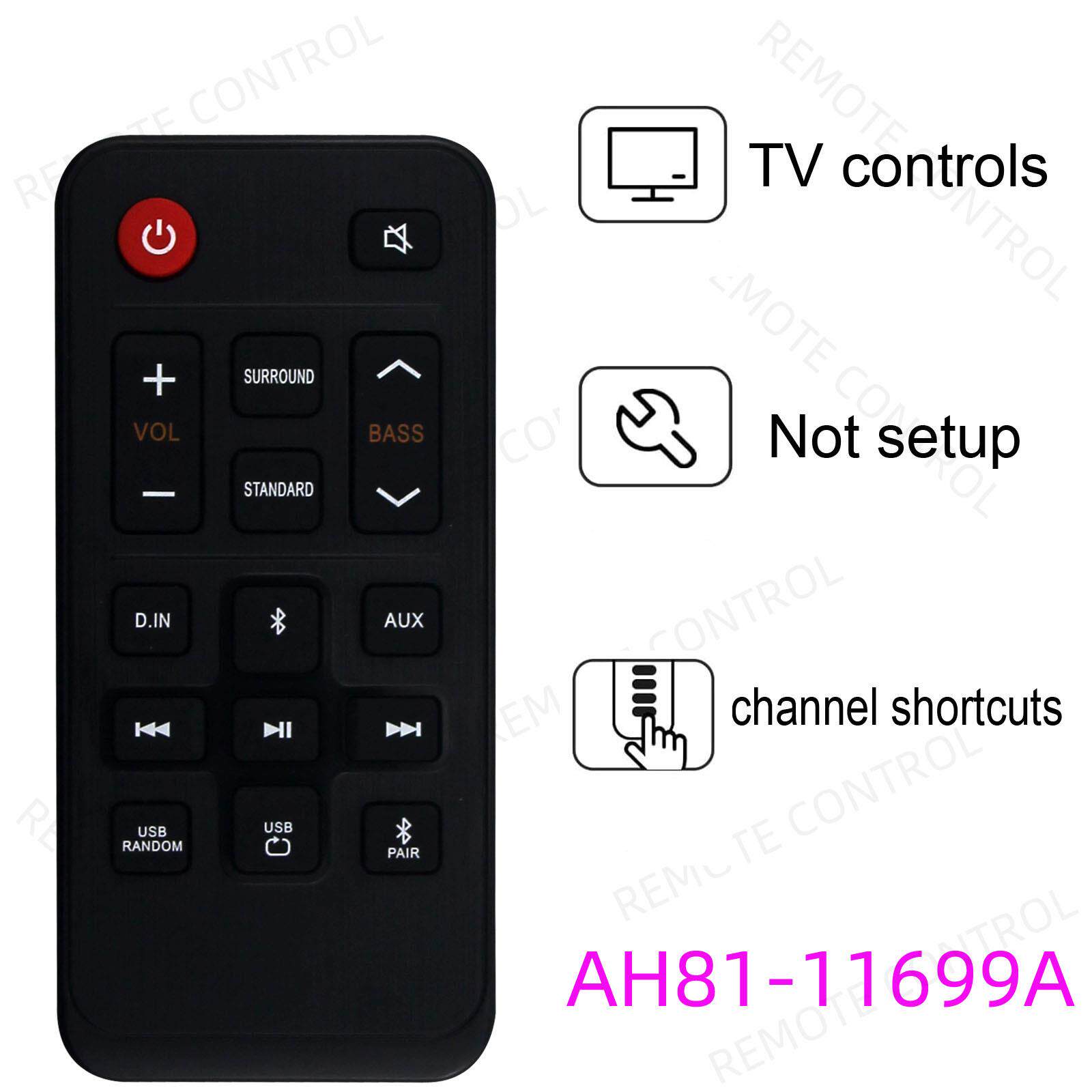 适用于三星条形音箱扬声器遥控器 AH81-11699A 09662A HW-T400