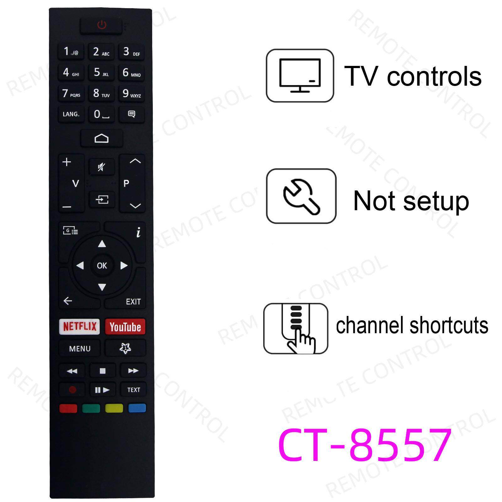 适用于JVC 东芝电视机遥控器 CT-8557 8555 8556 RC43161 RC43157