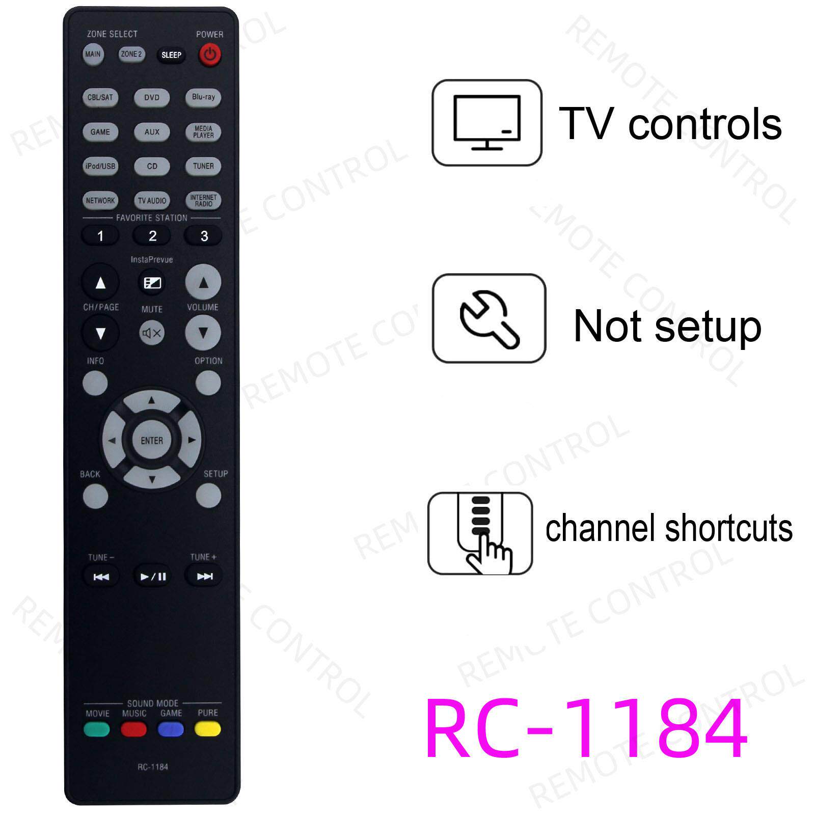 适用于天龙功放机遥控器 RC-1184 1192 1199 1224 1217 1214 1256