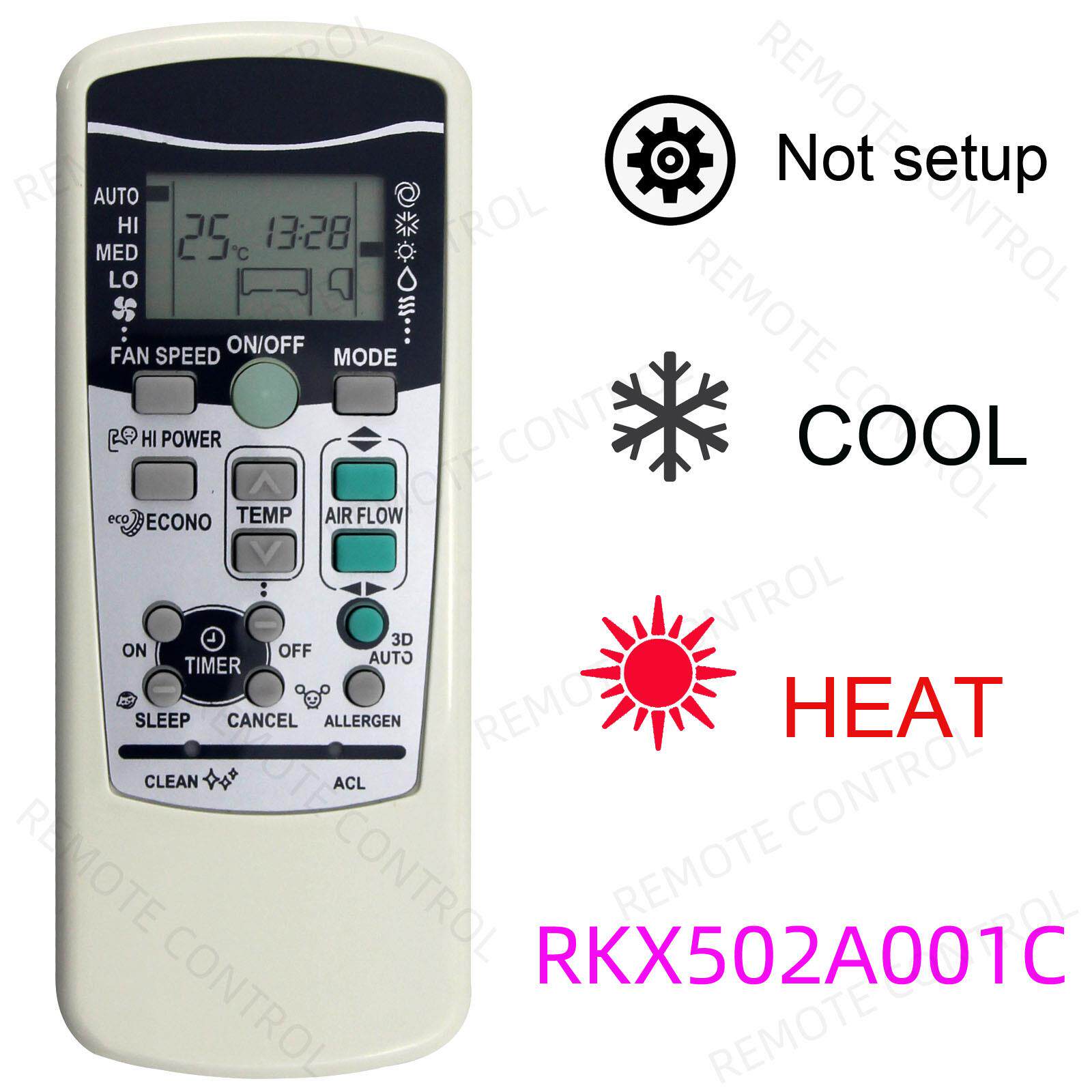 适用于三菱空调遥控器  RLA502A001C D  RKX502A001 C B F S