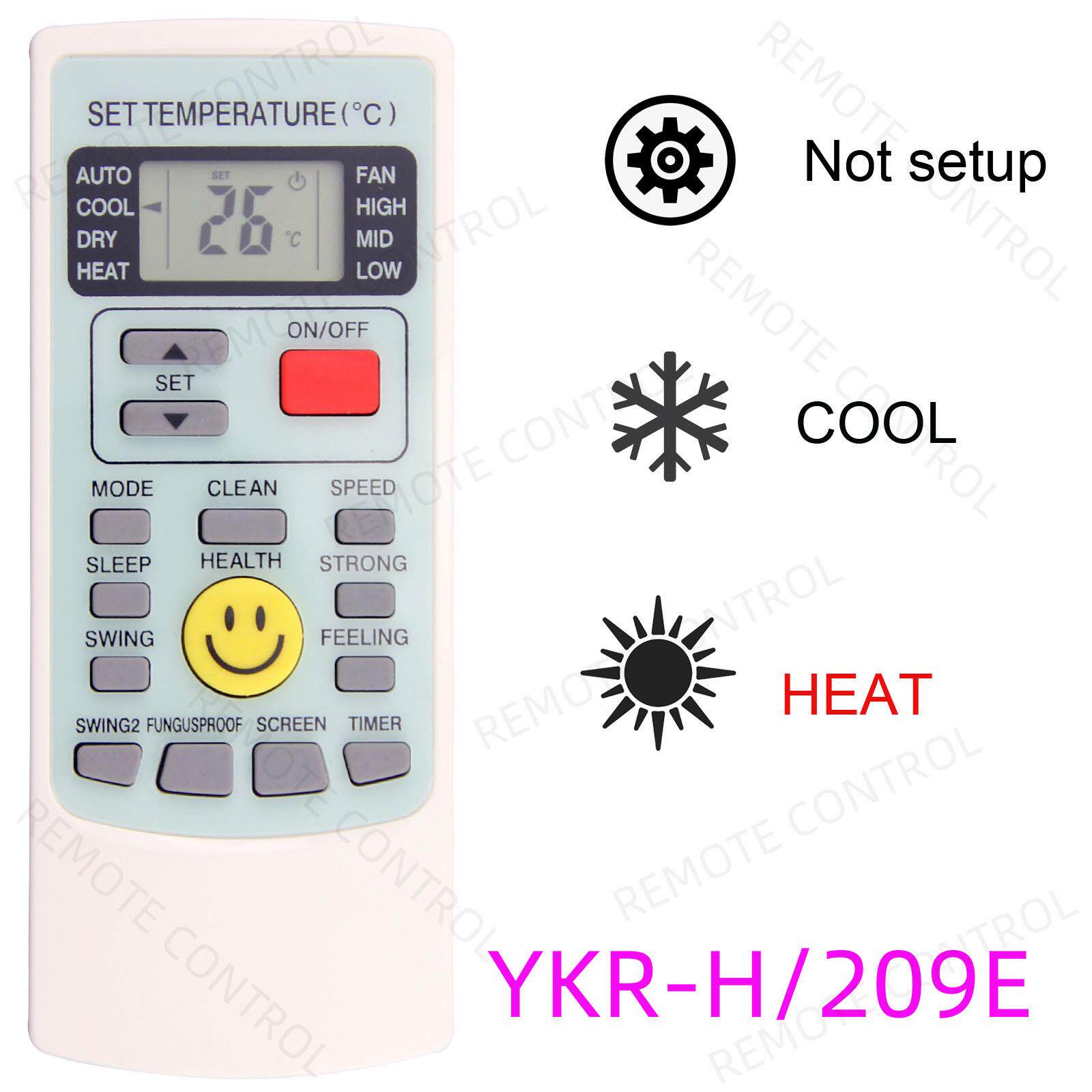 适用奥克斯空调遥控器YKR-T/011E H/102E L/101E H/009E H/209E