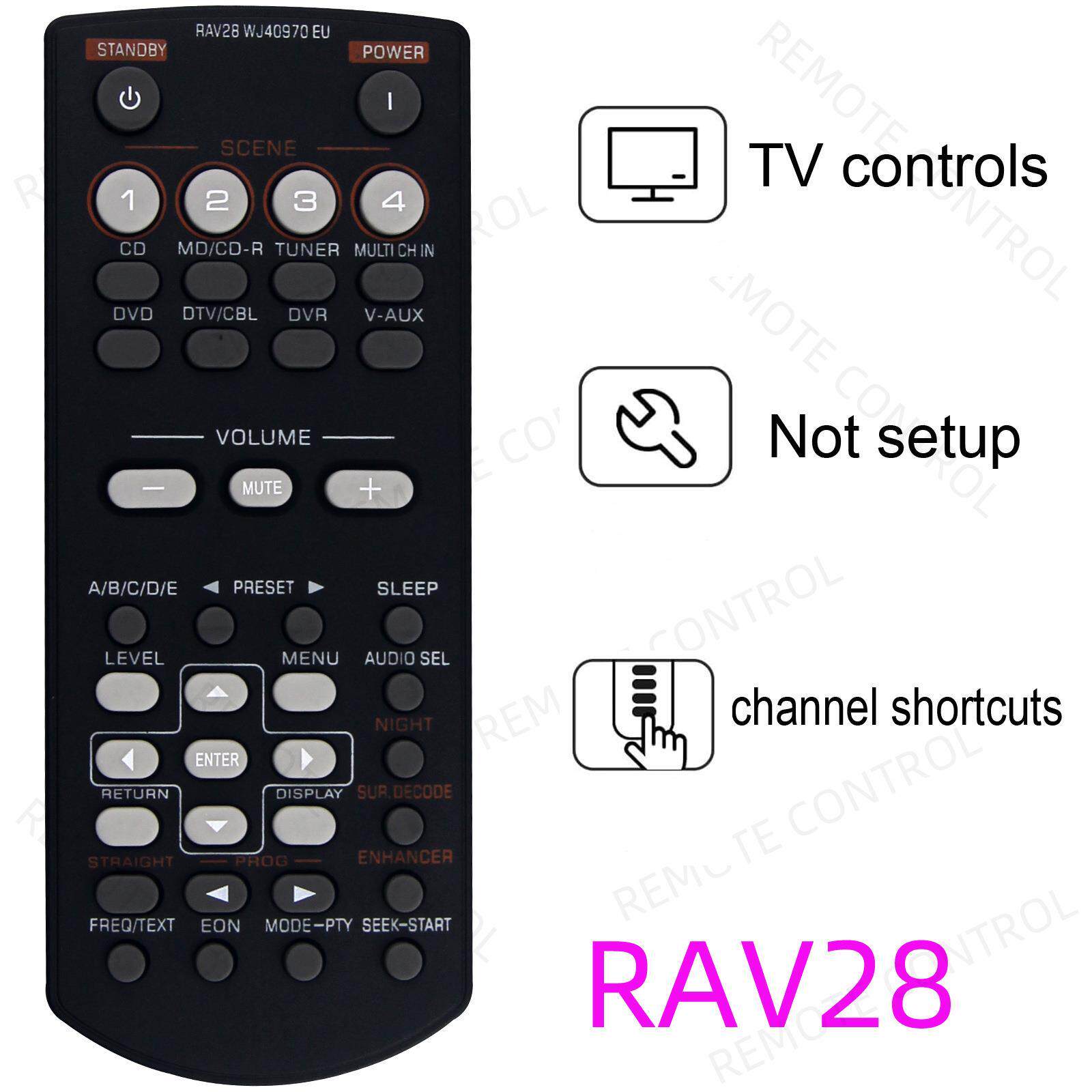 适用于雅马哈功放播放器遥控器 RAV28 RAV41 RAV254
