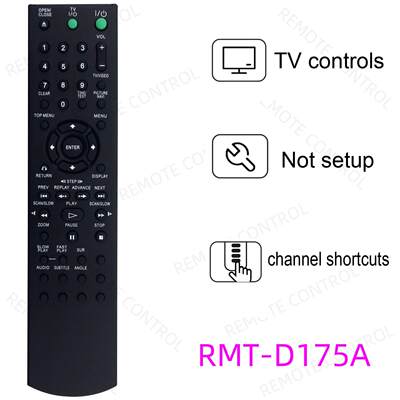适用于索尼DVD播放器遥控器RMT-V504A V501A V501D E C RMT-D175A