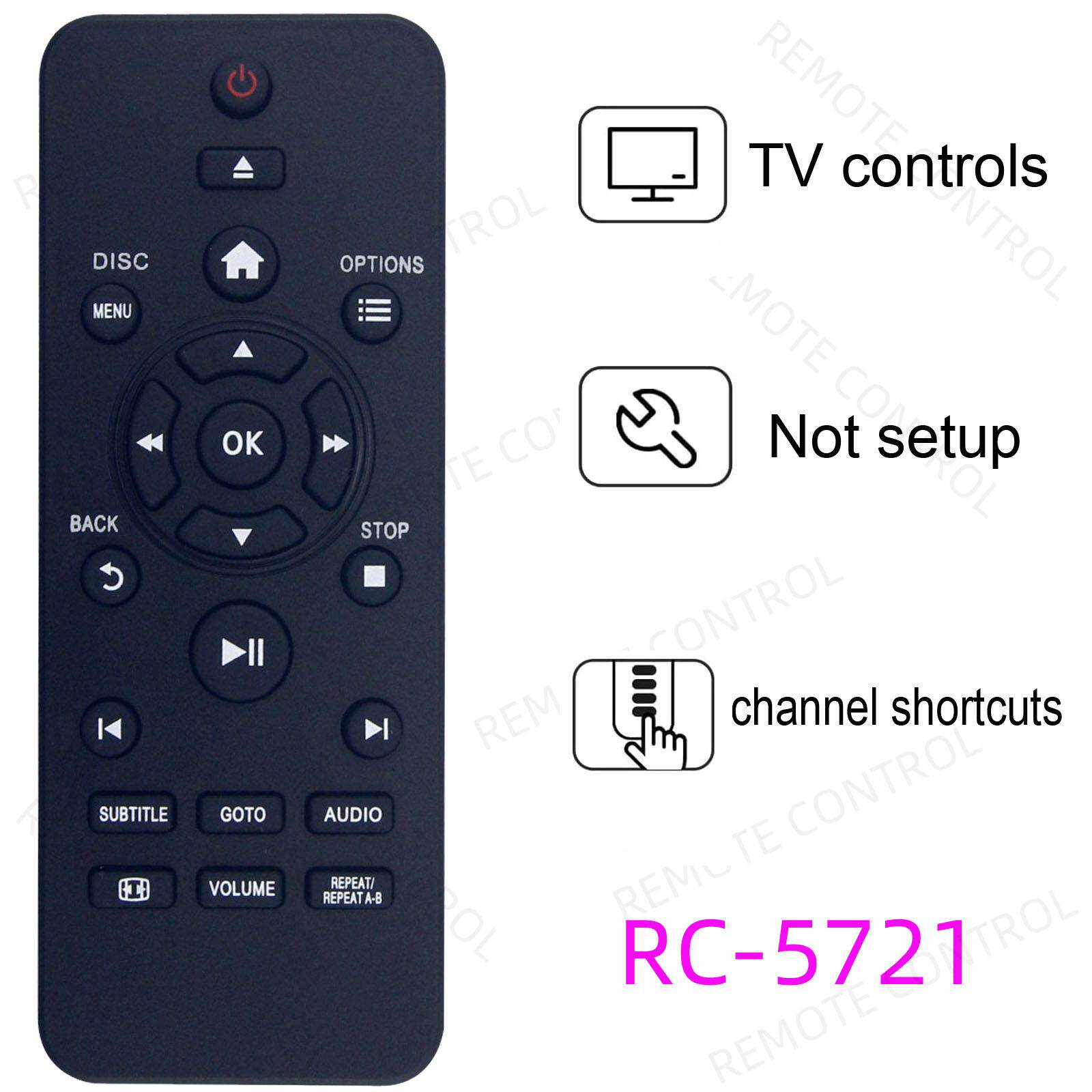 适用于飞利浦DVD遥控器 RC-5271 DVP2881 DVP3600 DVP3608 360005