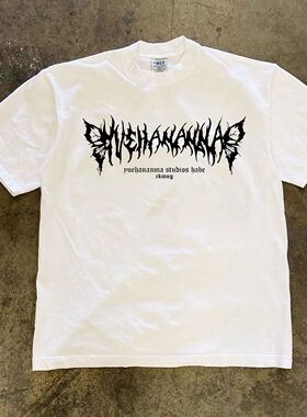 ZELIA 短袖T恤男国潮印花圆领重磅230Gins美式潮流夏季新款休闲半