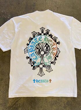 ZELIA 短袖T恤男国潮印花圆领重磅230Gins美式潮流夏季新款休闲半