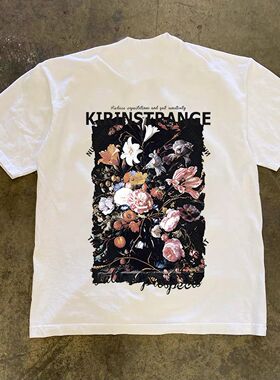 ZELIA 短袖T恤男国潮印花圆领重磅230Gins美式潮流夏季新款休闲半