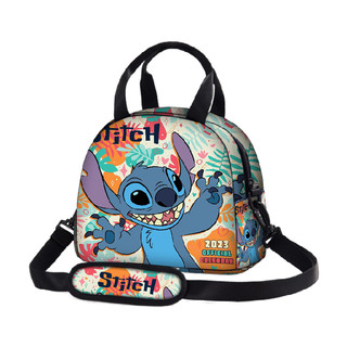 Stitch史迪奇午餐包手提单肩包史迪仔保温袋饭盒袋便当包大容量