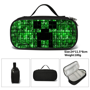 新款我的世界笔袋文具袋铅笔盒大容量Minecraft苦力怕笔袋mc周边