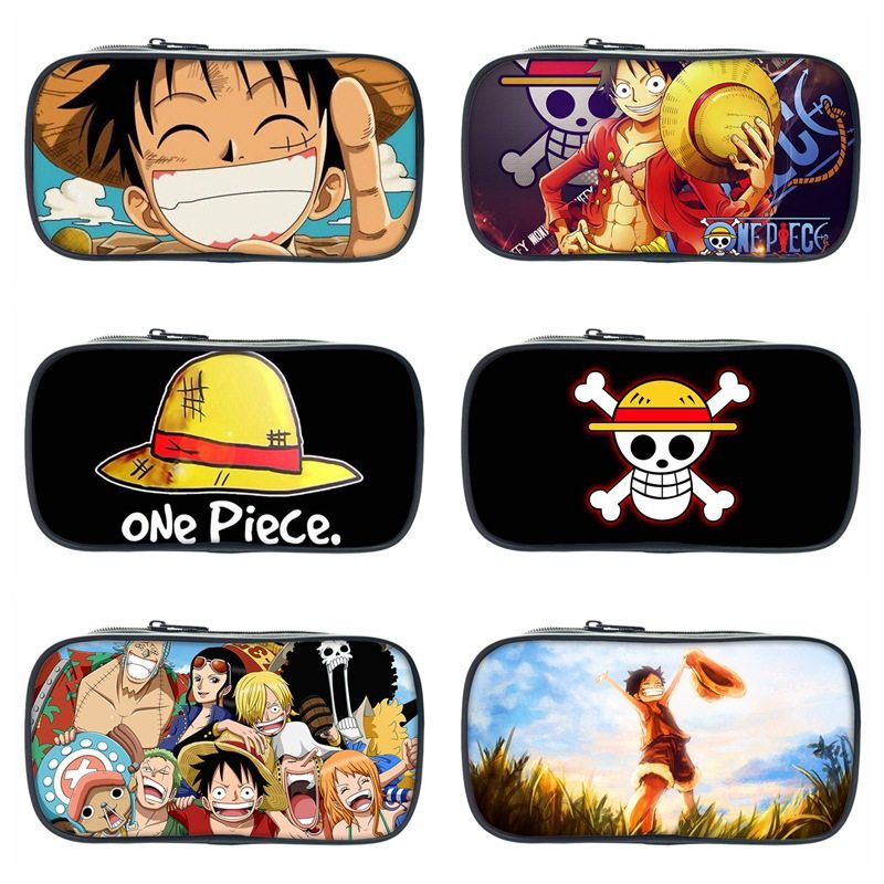 海贼王隔层笔袋ONE PIECE文具盒儿童笔袋中小学生个性文具袋