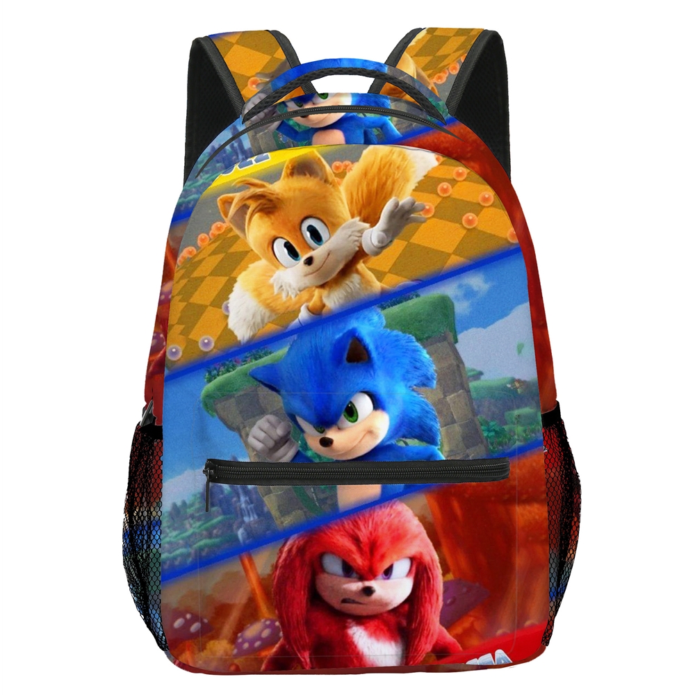刺猬Sonic索尼克书包 塔尔斯Tails 纳克鲁斯Knuckles背包轻便