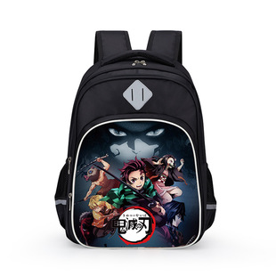 动漫Demon Slayer鬼灭之刃小学生书包三层大容量轻便肩负3-6年级
