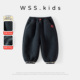 女童裤 宝宝束脚裤 子加绒26新冬儿童羊羔绒一体绒休闲长裤 加厚卫裤