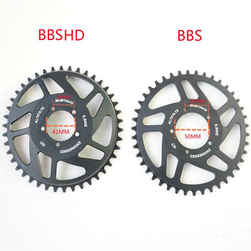 GUSTAVO电动自行车牙盘适用八方 bbs01 BBS02 BBSHD M625铝盘片