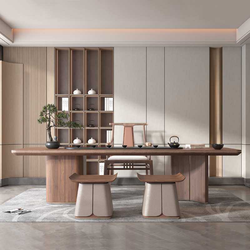 新中式茶桌椅大板茶台茶桌泡茶意式轻奢茶室禅意办公一体茶台佛山,鲜花速递/花卉仿真/绿植园艺,其它园艺用品,淘宝优惠券,粉丝福利购,淘宝优惠卷