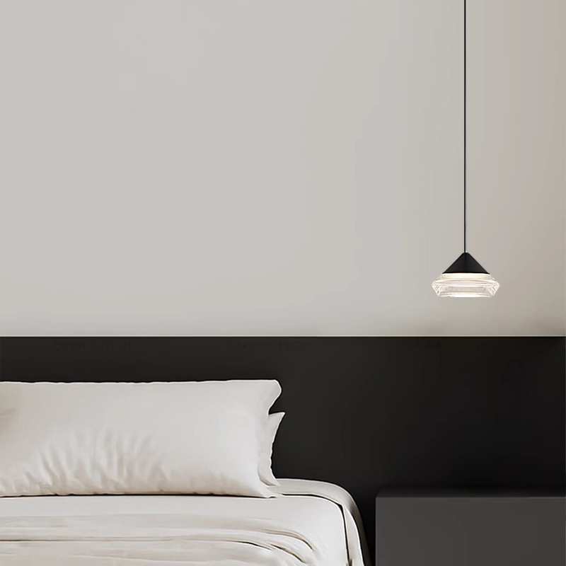 全铜全光谱卧室床头小吊灯现代简约创意设计师客厅餐厅吧台前台