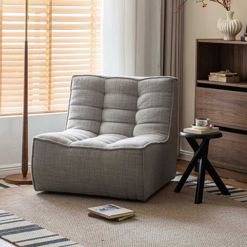 中古风设计师客厅单人沙发椅民宿棉麻布艺休闲懒人毛毛虫躺椅,鲜花速递/花卉仿真/绿植园艺,其它园艺用品,淘宝优惠券,粉丝福利购,淘宝优惠卷