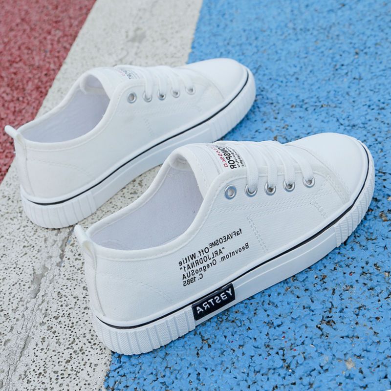 帆布鞋女鞋子学生韩版百搭原宿夏季小白鞋平底板鞋透气布鞋运动鞋在类目 女鞋, 帆布鞋中 - 来自Buy2taobao.com提供专业的淘宝代购服务