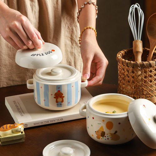 舍里双盖燕窝专用炖碗蒸蛋盅炖罐