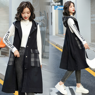 其他纽扣韩版中长款连帽