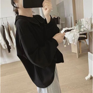 娃娃领灯笼袖长袖卫衣女秋季2026年韩国宽松减龄上衣套头显瘦外套