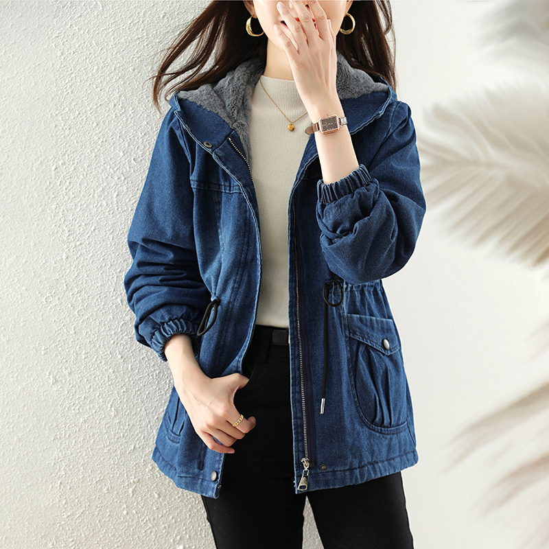 新款2025爆款小香风高级感牛仔衫