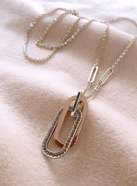 轻奢高级感长款精致毛衣链