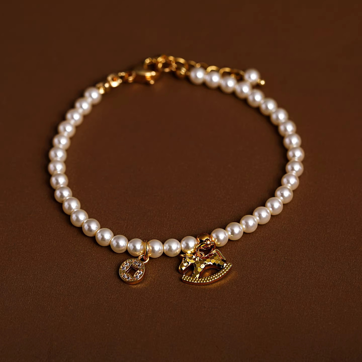 2026新款小马钱币串珠手串轻奢高级感手饰马年本命年女礼物手链,饰品/流行首饰/时尚饰品新,手链,淘宝优惠券,粉丝福利购,淘宝优惠卷