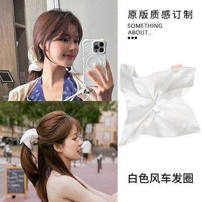 赵露思同款韩系高级缎面大肠发圈