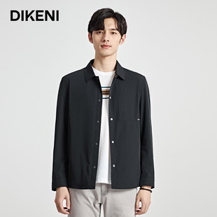 【高密棉弹牛奶丝】迪柯尼高级感衬衫式夹克秋季新品轻薄男士外套