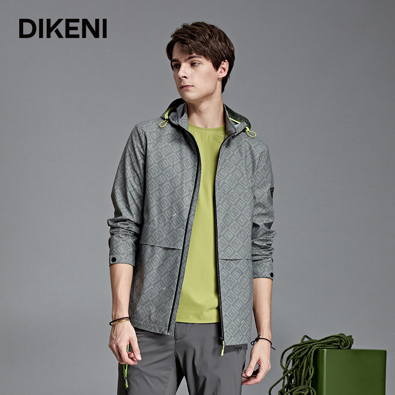 迪柯尼品牌高端男装外套新品秋季款时尚休闲微户外IP系列风衣夹克
