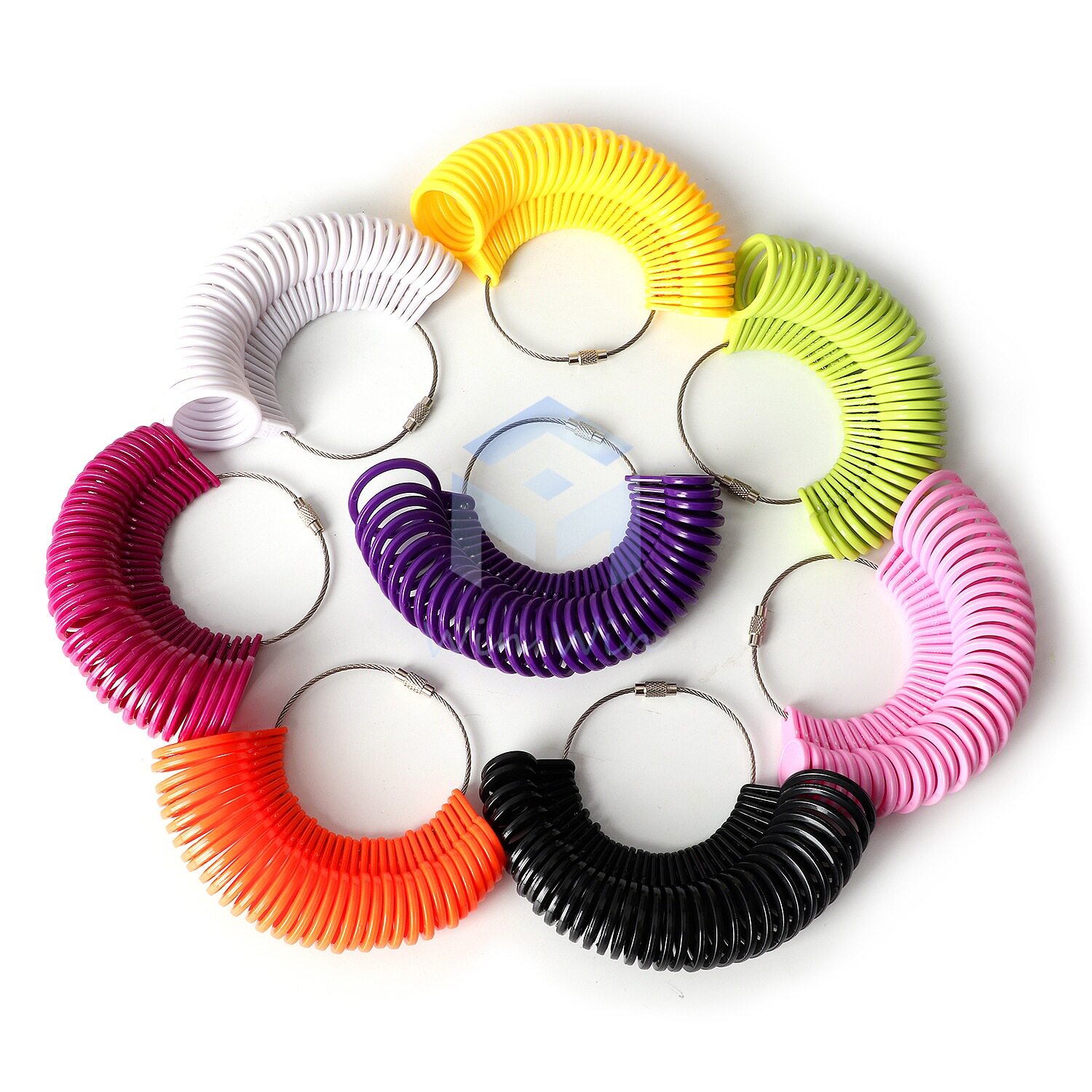 港度塑料戒指圈测量指环手指圈环号介指精准国内尺码尺寸大小工具