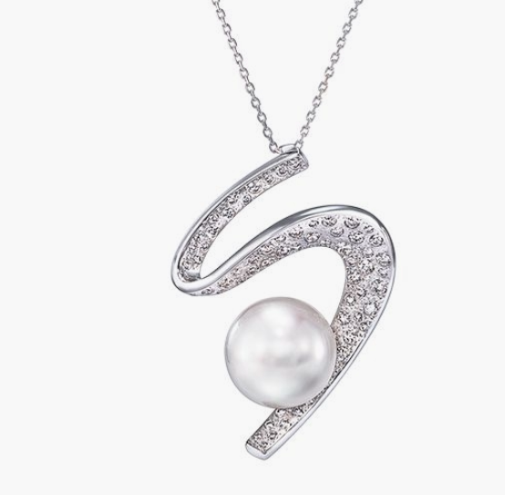 pn-16977-18kwg日本代购tasaki塔思琦白金南洋珍珠白蝶钻石项链