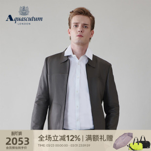 男士 时尚 绵羊皮皮衣夹克Q5058EM1A1 雅格狮丹秋冬新品 Aquascutum