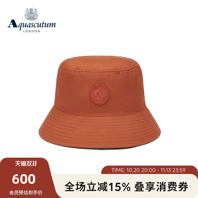 Aquascutum/雅格狮丹春夏新品休闲百搭渔夫帽户外防晒遮阳帽