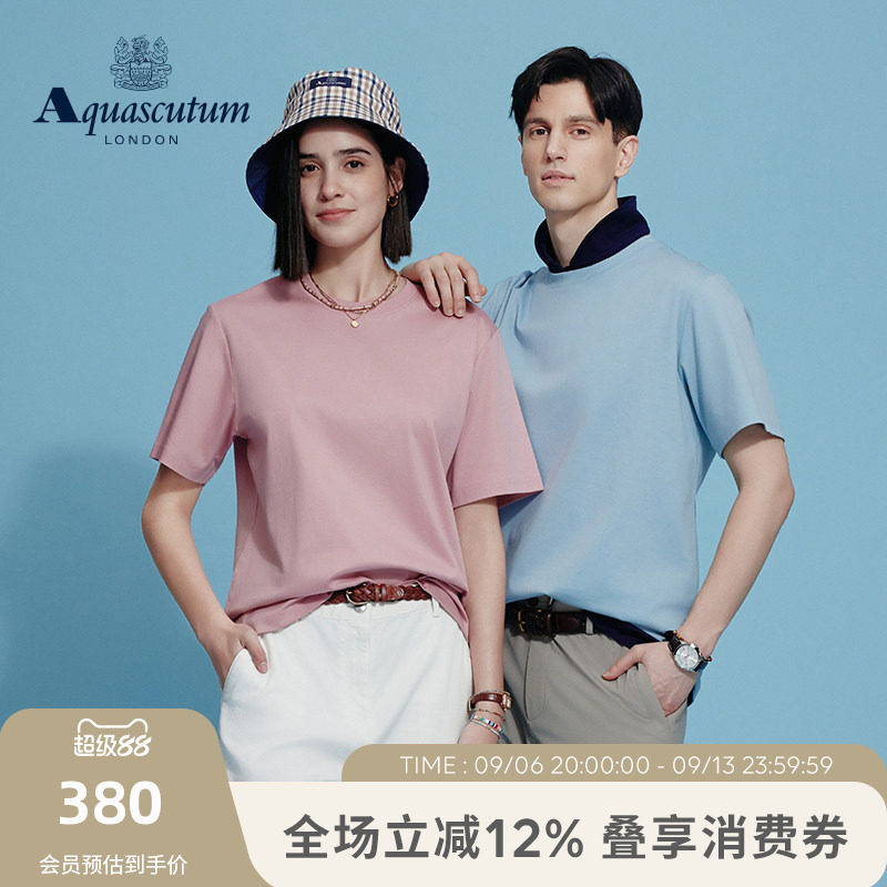 【100%棉】男女同款情侣短袖T恤图片