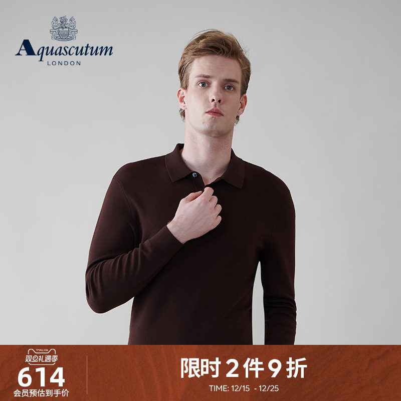 【100%绵羊毛】男纯色套头针织衫