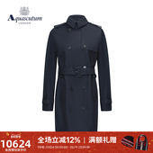 Aquascutum 雅格狮丹秋冬女士棉质休闲中长款 风衣外套Q4901EL031