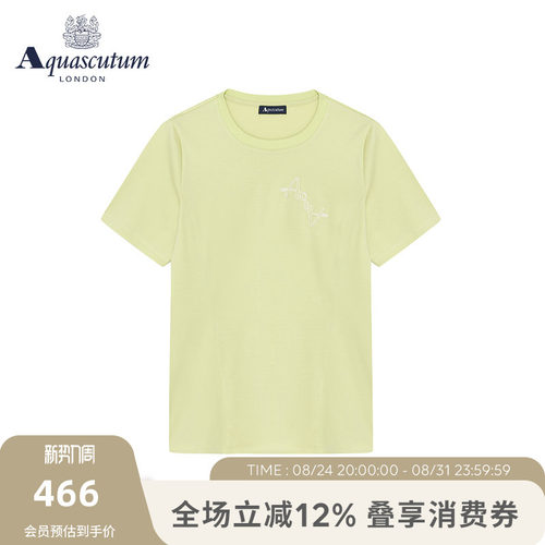 雅格狮丹短袖百搭宽松纯棉上衣