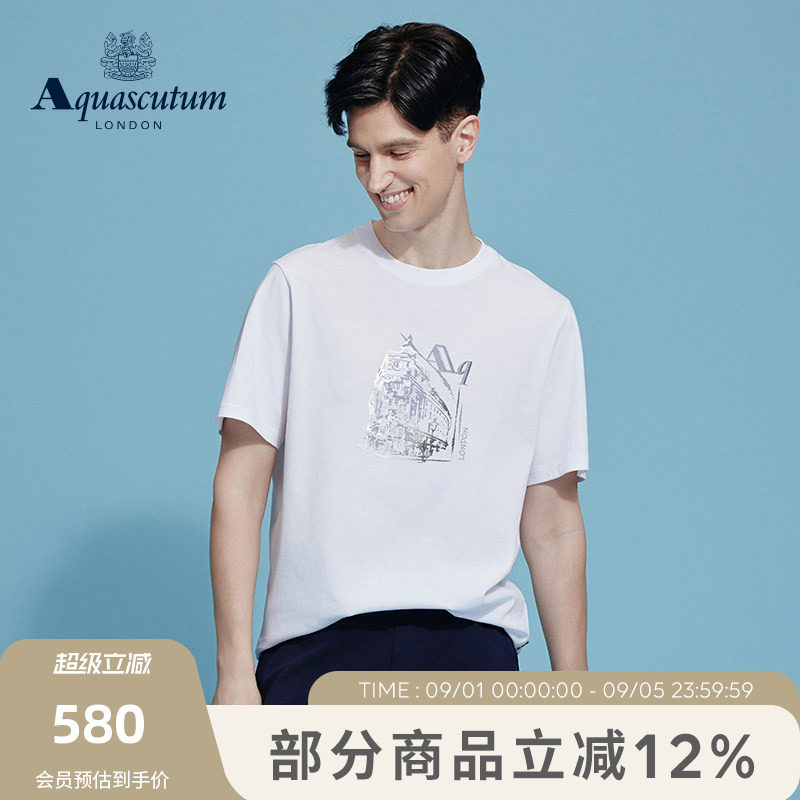 【100%棉】男士宽松圆领短袖T恤图片