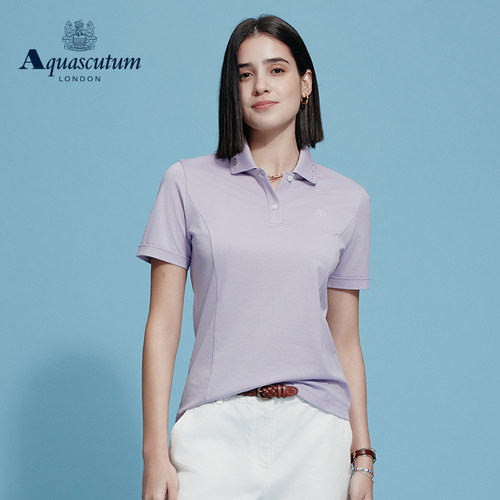 【100%棉】女商务休闲垂感POLO