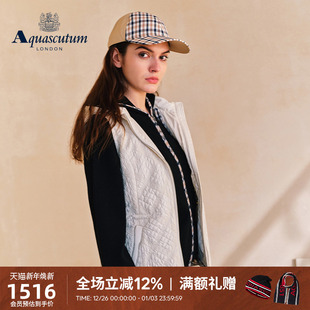 女修身 时尚 棉服背心马甲Q5047EL021 雅格狮丹秋冬新品 Aquascutum