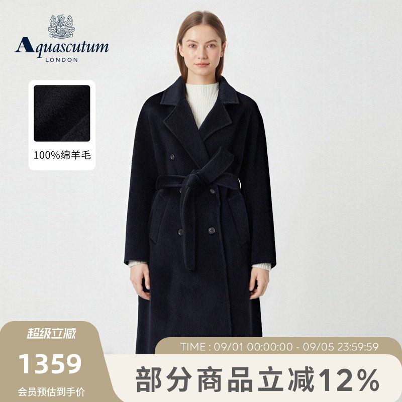 【100%绵羊毛】女士毛呢大衣外套图片