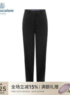 Aquascutum/雅格狮丹春夏新品男士时尚英伦直筒长裤Q4161QM131