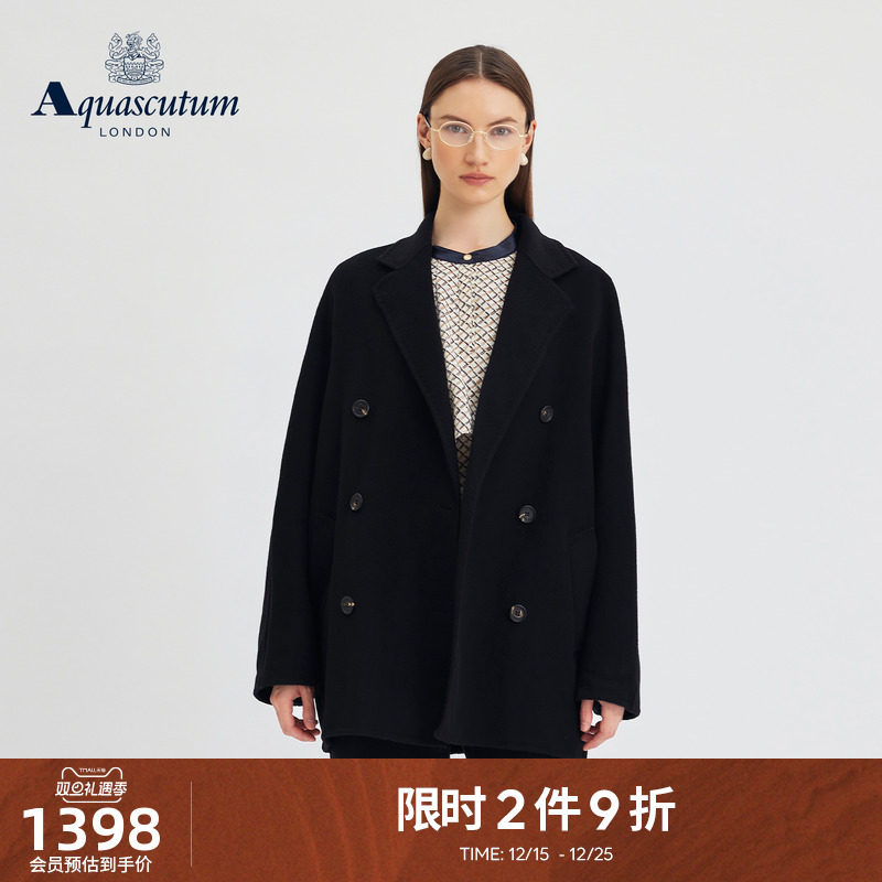 【100%羊毛】女中长款毛呢外套