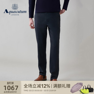 男休闲宽松商务长裤 时尚 Q5061EM021 雅格狮丹秋冬新品 Aquascutum