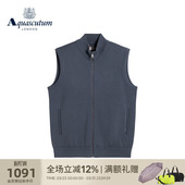 男简约休闲马甲背心Q5067EM071 时尚 Aquascutum 雅格狮丹秋冬新品