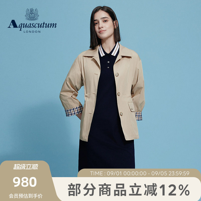 【雅格狮丹】七分袖翻领夹克外套图片