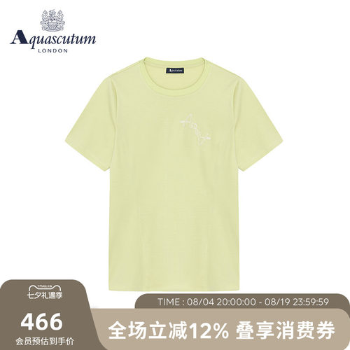雅格狮丹短袖百搭宽松纯棉上衣