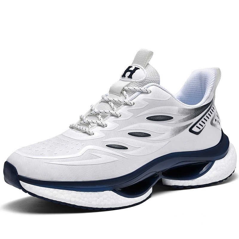 2588男女鞋春夏夜光运动鞋真爆米花超轻跑步鞋学生厚底休闲鞋